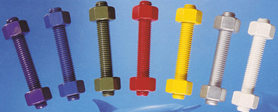 PTFE and Xylan coated fasteners